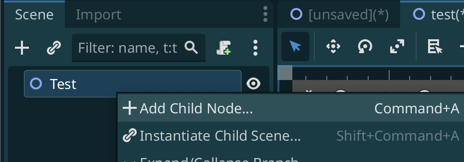 add child node